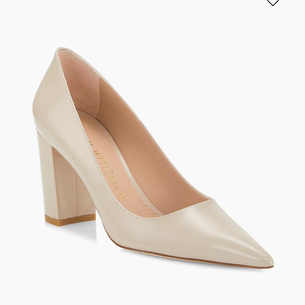 Stuart 85MM Leather Block Pumps Dune
$475 women size 8